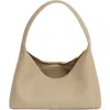 Mansur Gavriel Candy Baguette Leather Shoulder Bag In Gray