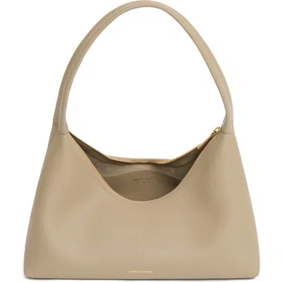 Mansur Gavriel Candy Baguette Leather Shoulder Bag In Gray
