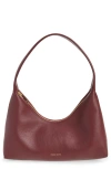 Mansur Gavriel Candy Baguette Leather Shoulder Bag In Burgundy