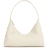 Mansur Gavriel Candy Baguette Leather Shoulder Bag In White