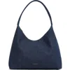 Mansur Gavriel Candy Denim Hobo Bag In Dark Blue