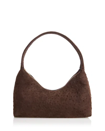 Mansur Gavriel Candy Embossed Leather Baguette In Brown