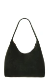 Mansur Gavriel Candy Suede Shoulder Bag In Moss