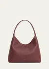 Mansur Gavriel Candy Pebbled Leather Shoulder Bag In Pomegranate