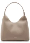 Mansur Gavriel Candy Pebbled Leather Shoulder Bag In Grey
