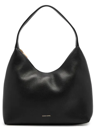 Mansur Gavriel Candy Leather Shoulder Bag In Black