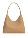 Mansur Gavriel Luxury Soft Calf Leather Crossbody Hobo Bag In Sand In Beige