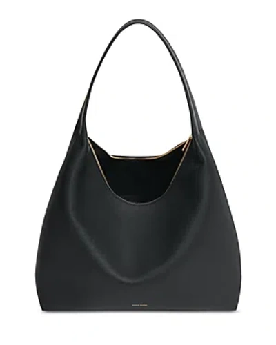 Mansur Gavriel Candy Maxi Leather Hobo In Black