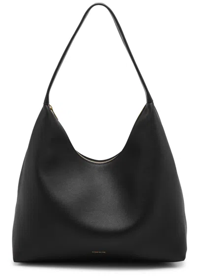 Mansur Gavriel Candy Maxi Leather Shoulder Bag In Black