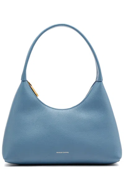 Mansur Gavriel Candy Mini Leather Top Handle Bag In Light Blue