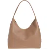 Mansur Gavriel Candy Pebbled Leather Shoulder Bag In Ivory/cream Beige