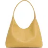Mansur Gavriel Candy Pebbled Leather Shoulder Bag In Yellow