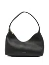 Mansur Gavriel Candy Baguette Leather Shoulder Bag In Black