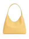 Mansur Gavriel Candy Pebbled Leather Shoulder Bag In Yellow
