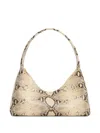 Mansur Gavriel Candy Snakeskin Tote Bag In Neutral