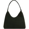 Mansur Gavriel Candy Suede Shoulder Bag In Moss