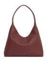 Mansur Gavriel Candy Pebbled Leather Shoulder Bag In Red