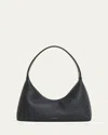 Mansur Gavriel Top-handle Leather Shoulder Bag In Black