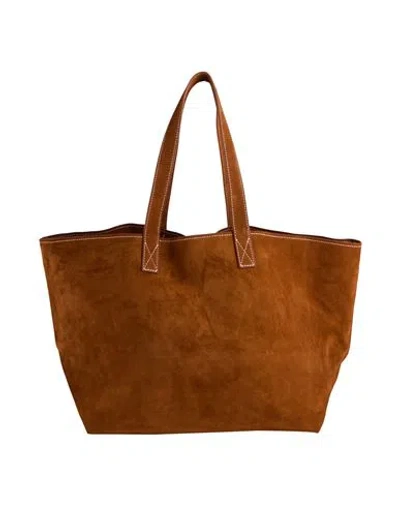 Mansur Gavriel Carryall Woman Handbag Tan Size - Leather In Brown