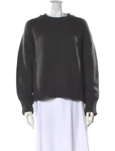 Pre-owned Mansur Gavriel Cashmere Crew Neck Sweater In Gray