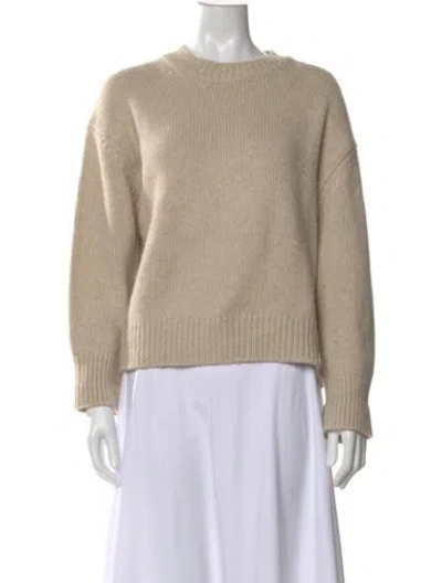 Pre-owned Mansur Gavriel Cashmere Crew Neck Sweater In Neutral