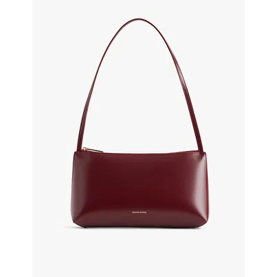 Mansur Gavriel Gaia Leather Bag In Claret