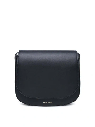 Mansur Gavriel Foldover Top Shoulder Bag In Black