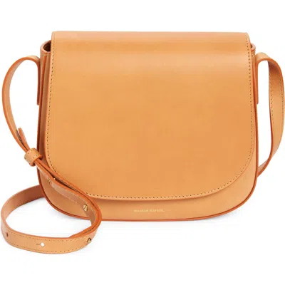 Mansur Gavriel Classic Leather Crossbody In Cammello/warm Gold