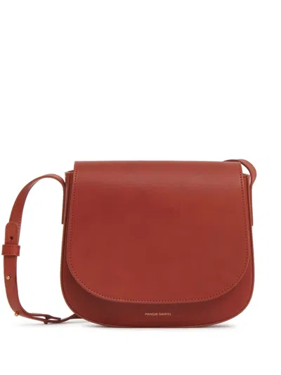 Mansur Gavriel Classic Leather Crossbody Bag In Red
