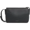 Mansur Gavriel Clio Leather Shoulder Bag In Black