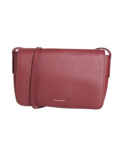 Mansur Gavriel Clio Woman Cross-body Bag Burgundy Size - Leather