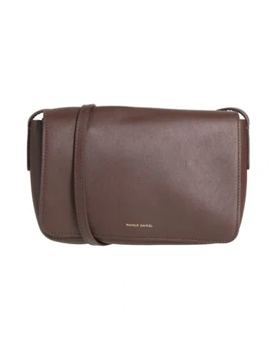 Mansur Gavriel Clio Woman Cross-body Bag Chocolate Brown Size - Leather In Burgundy