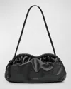 Mansur Gavriel Cloud Lambskin Leather Clutch Bag In Blackflamma