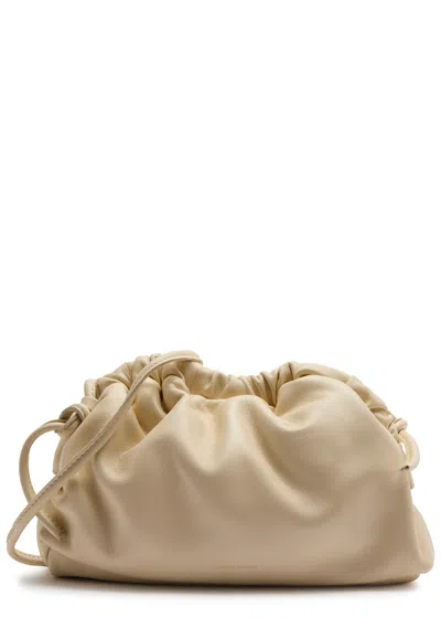 Mansur Gavriel Cloud Mini Leather Clutch In Cream
