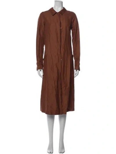 Pre-owned Mansur Gavriel Coat In Brown