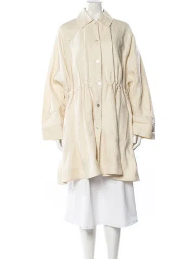 Pre-owned Mansur Gavriel Coat In Neutral