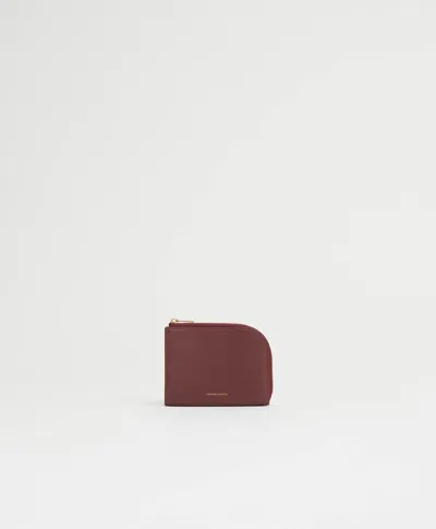 Mansur Gavriel Compact Zip Wallet In Pomegranate