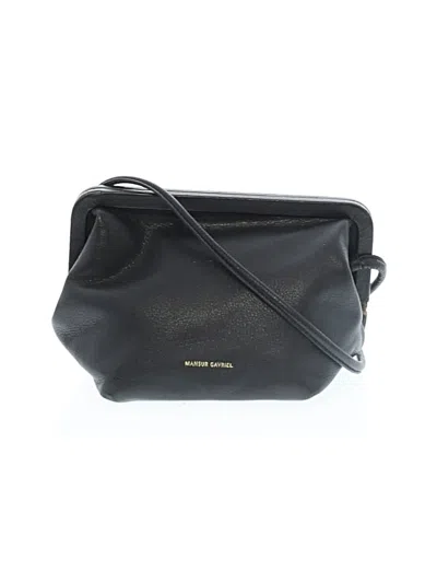 Pre-owned Mansur Gavriel Crossbody Bag In Black