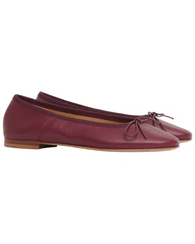 Mansur Gavriel Dance Leather Ballerina In Multi