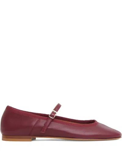 Mansur Gavriel Dance Mary-janes Mit Schnalle In Burgundy
