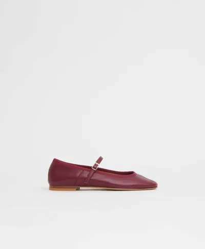Mansur Gavriel Dance Mary Jane In Burgundy