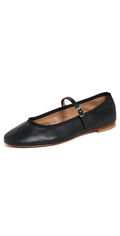 Mansur Gavriel Dance Mary Jane Woman Ballet Flats Black Size 8.5 Leather