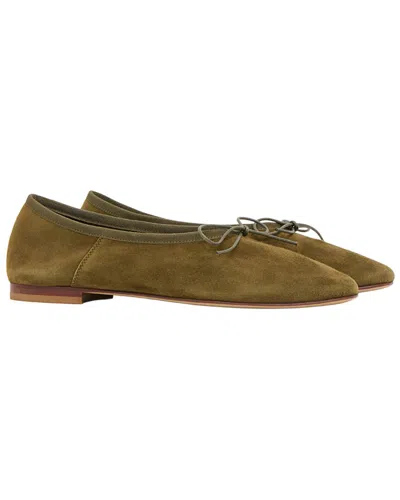 Mansur Gavriel Dance Suede Ballerina In Brown