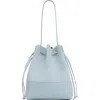 Mansur Gavriel Drawstring Cabas Bucket Bag In Blue