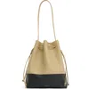 Mansur Gavriel Drawstring Cabas Bucket Bag In Multi
