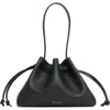 Mansur Gavriel Drawstring Pouchette Mini Bag In Black