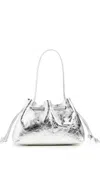 Mansur Gavriel Drawstring Pouchette Silver In Silver