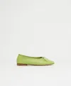 Mansur Gavriel Woman Ballet Flats Lime Green Size 8 Leather In Fern