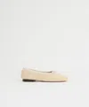 Mansur Gavriel Dream Ballerina In Jasmine Textured Raffia