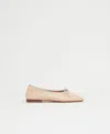 Mansur Gavriel Leather Dream Ballet Flats In Light Cipria